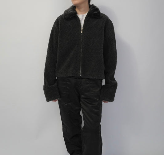 90s Fur Zip Jacket