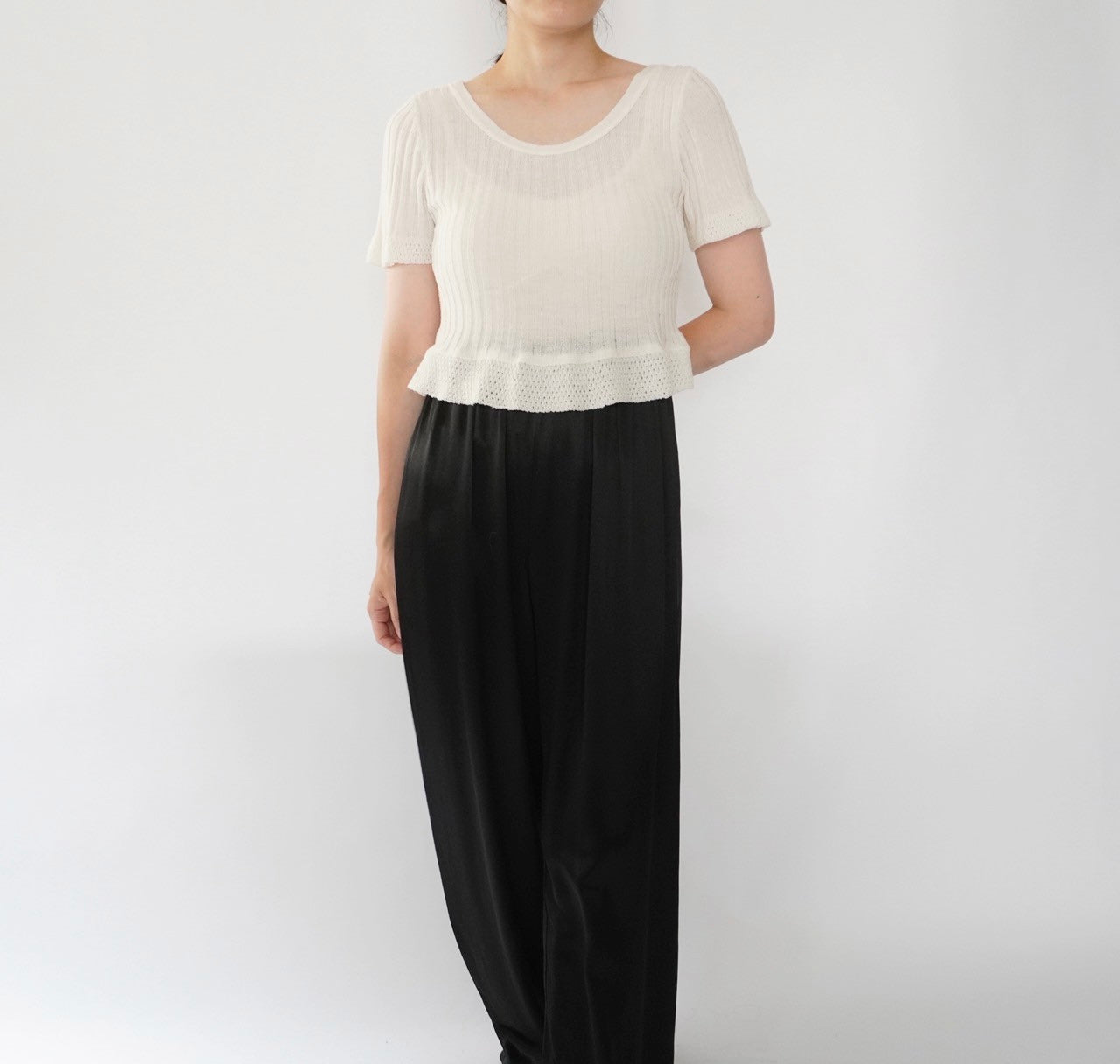 90s Ribbed Top Made in Italy