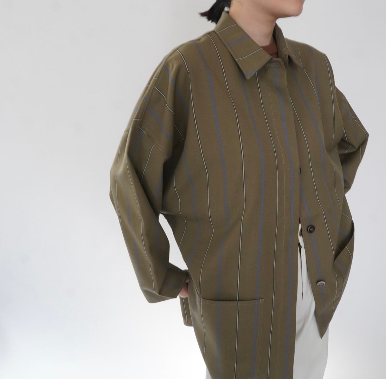 80s Striped Light Jacket Made in Italy