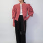 80s Embroidery Knit Cardigan