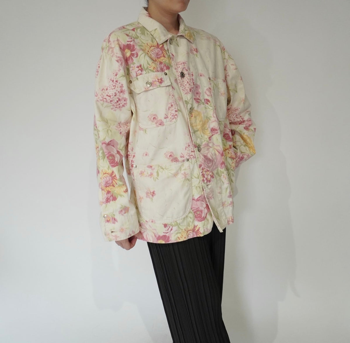 90s " Ralph Lauren" Flower Pattern Jacket
