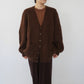 80s Brown Cardigan