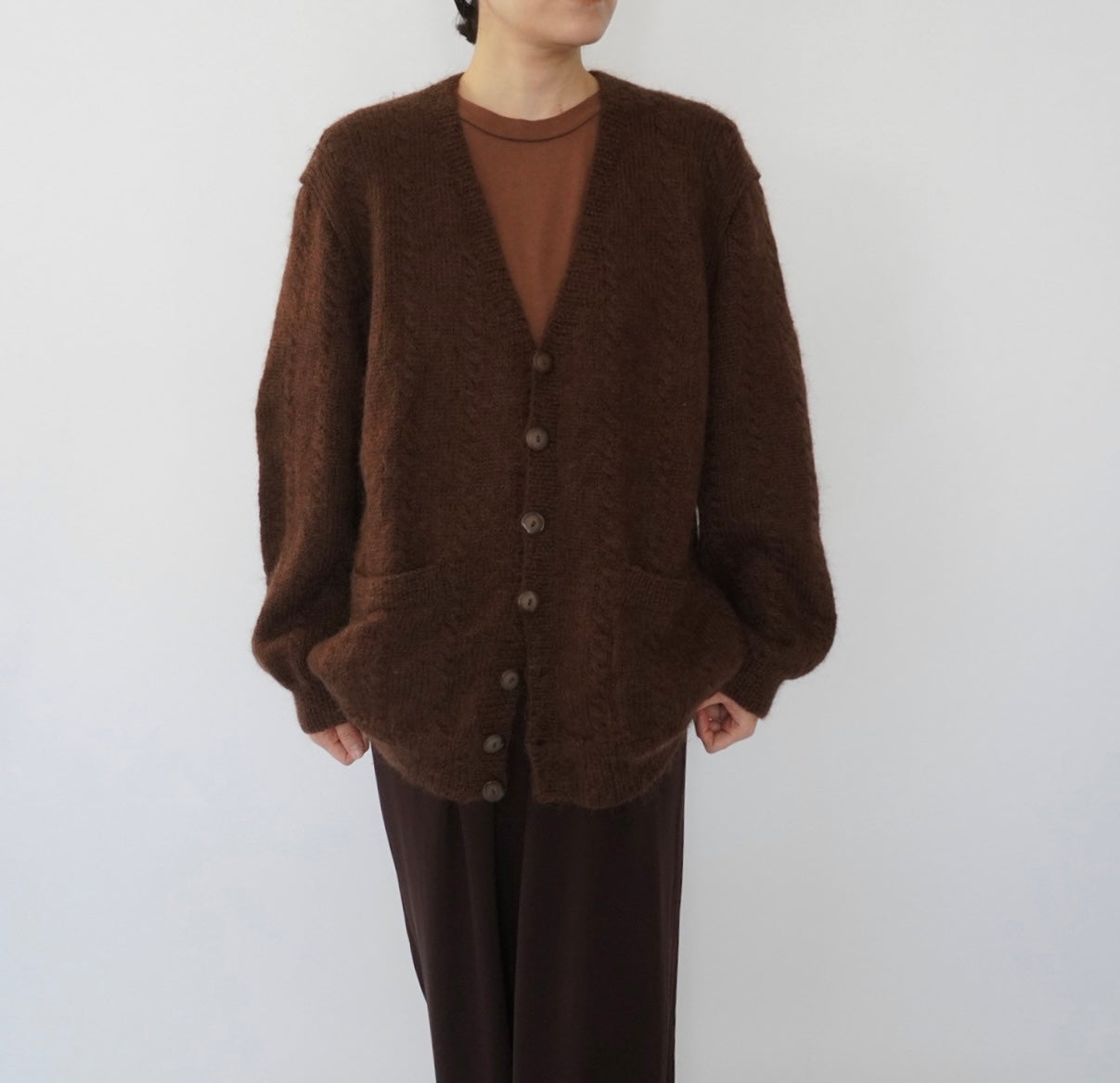 80s Brown Cardigan