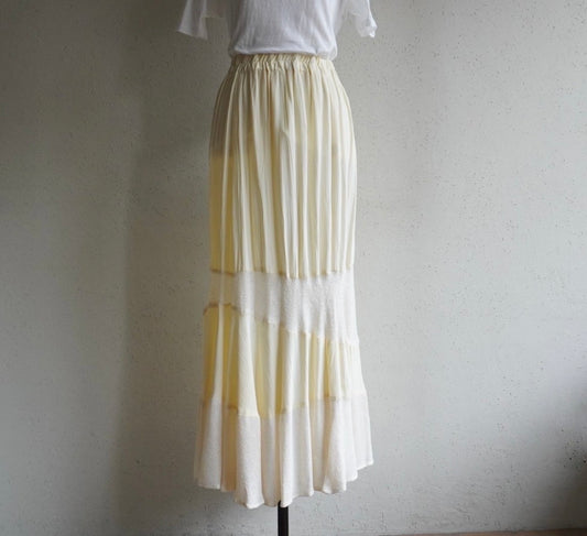 80s Design Maxi Skirt Made in USA