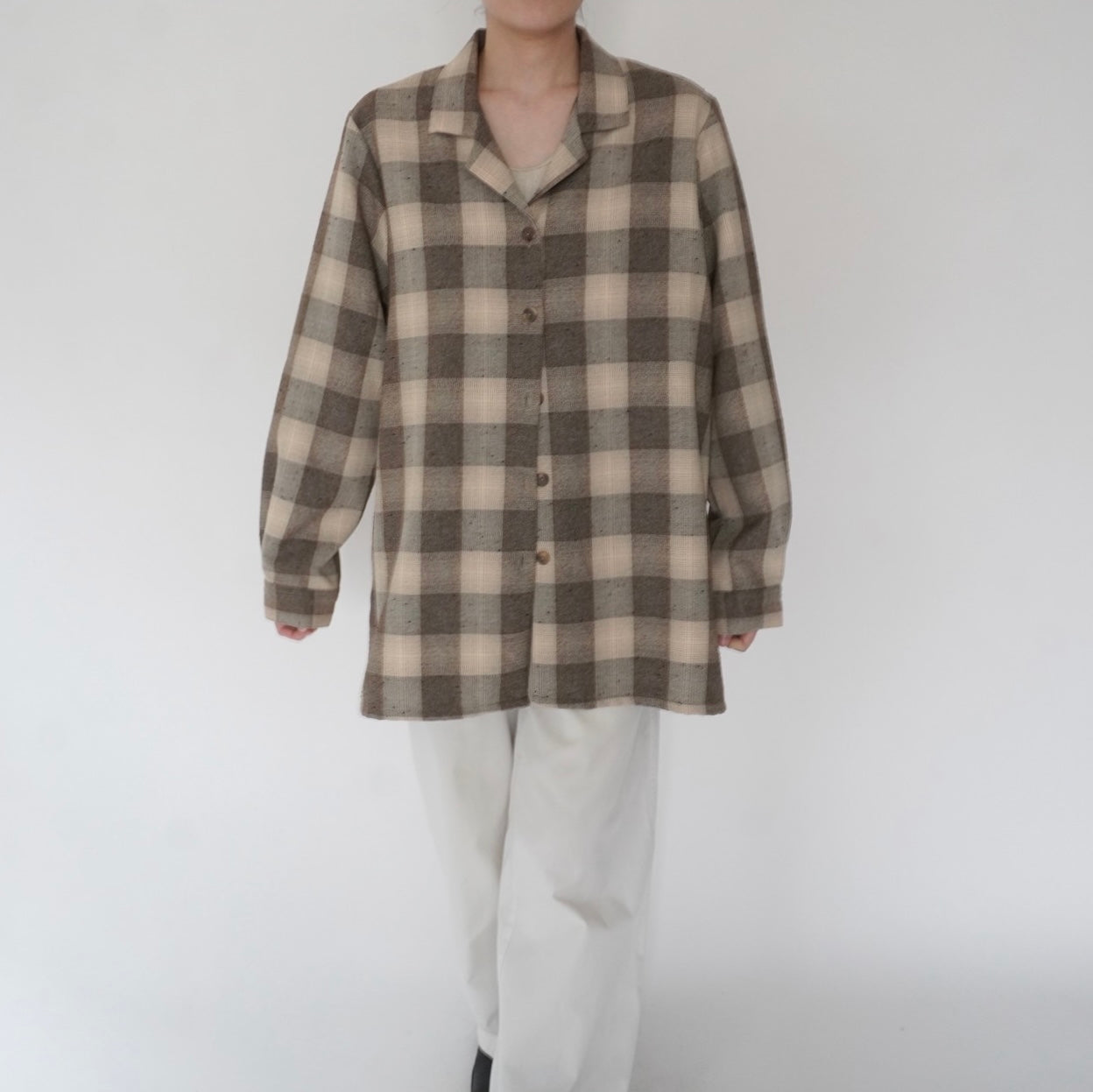 90s Plaid Shirt Jacket