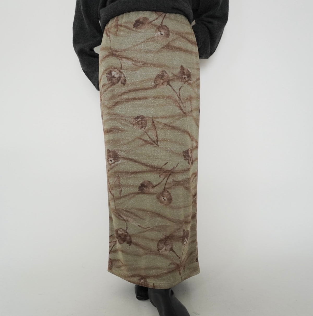 90s Flower Pattern Skirt  Made in USA