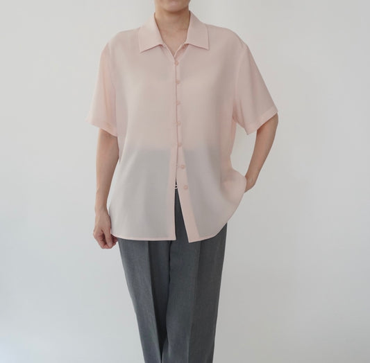 90s Light Pink Shirt