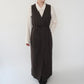 80s Sleeveless Wrap Dress