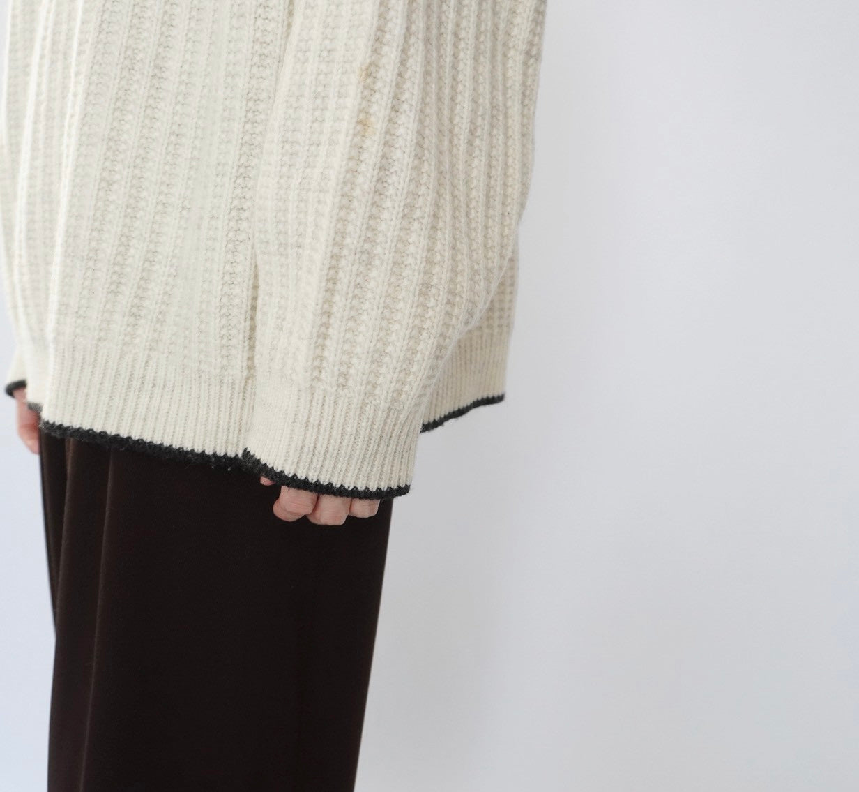 90s Zip Design Knit Made in Italy