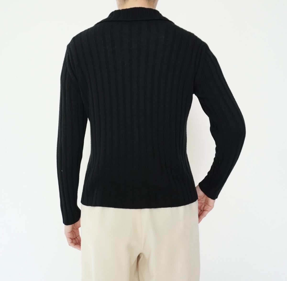 90s Zip Ribbed Top