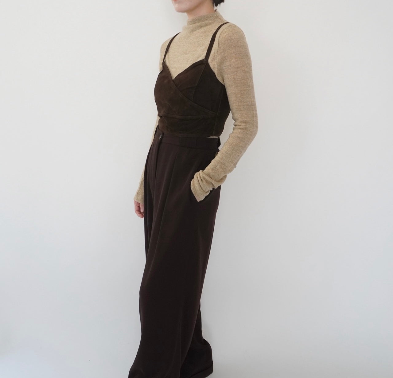 90s EURO Suede Camisole Top