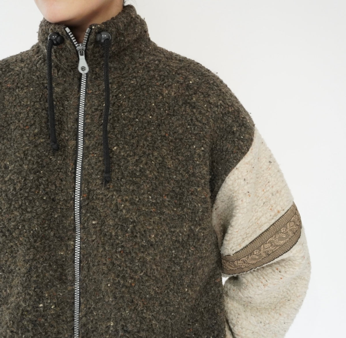 90s Design Fleece Jacket Made in Italy