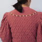80s Embroidery Knit Cardigan