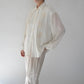 90s Cord Lace Shirt Made in USA