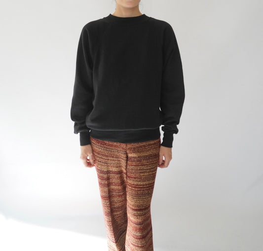 90s Black Sweater Made in USA