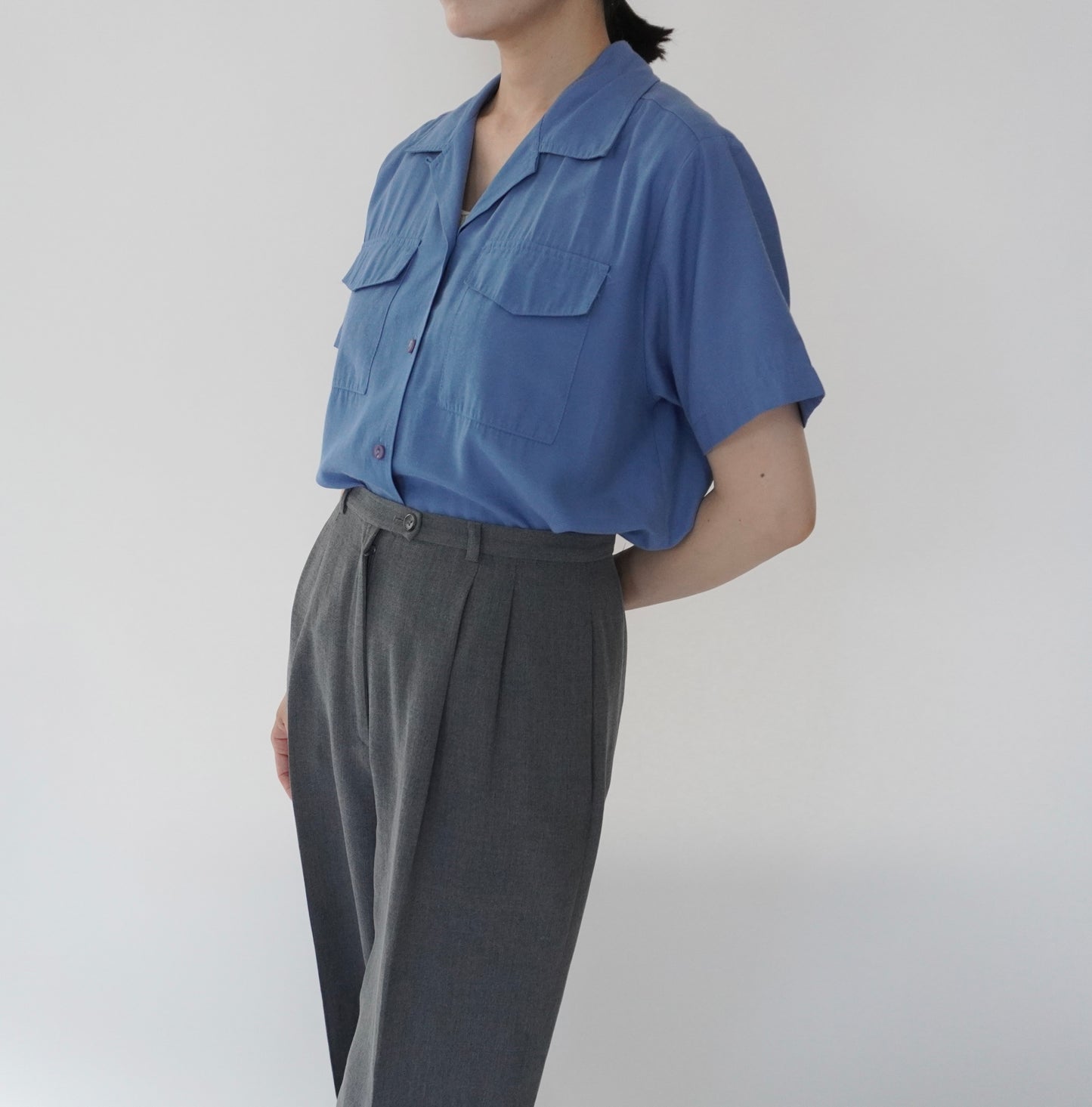 90s Blue Shirt