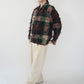 90s Plaid Fringe Light Jacket