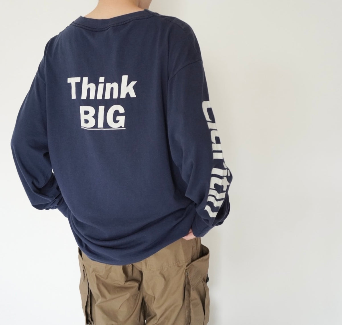 90s Long Sleeves Printed T-shirt Made in USA