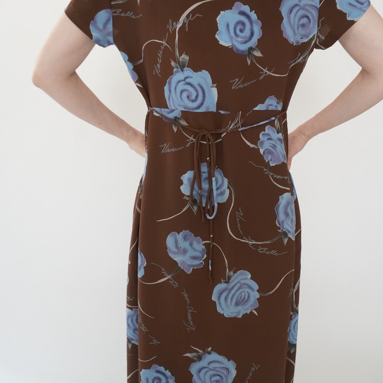 90s Printed Maxi Dress Made in USA
