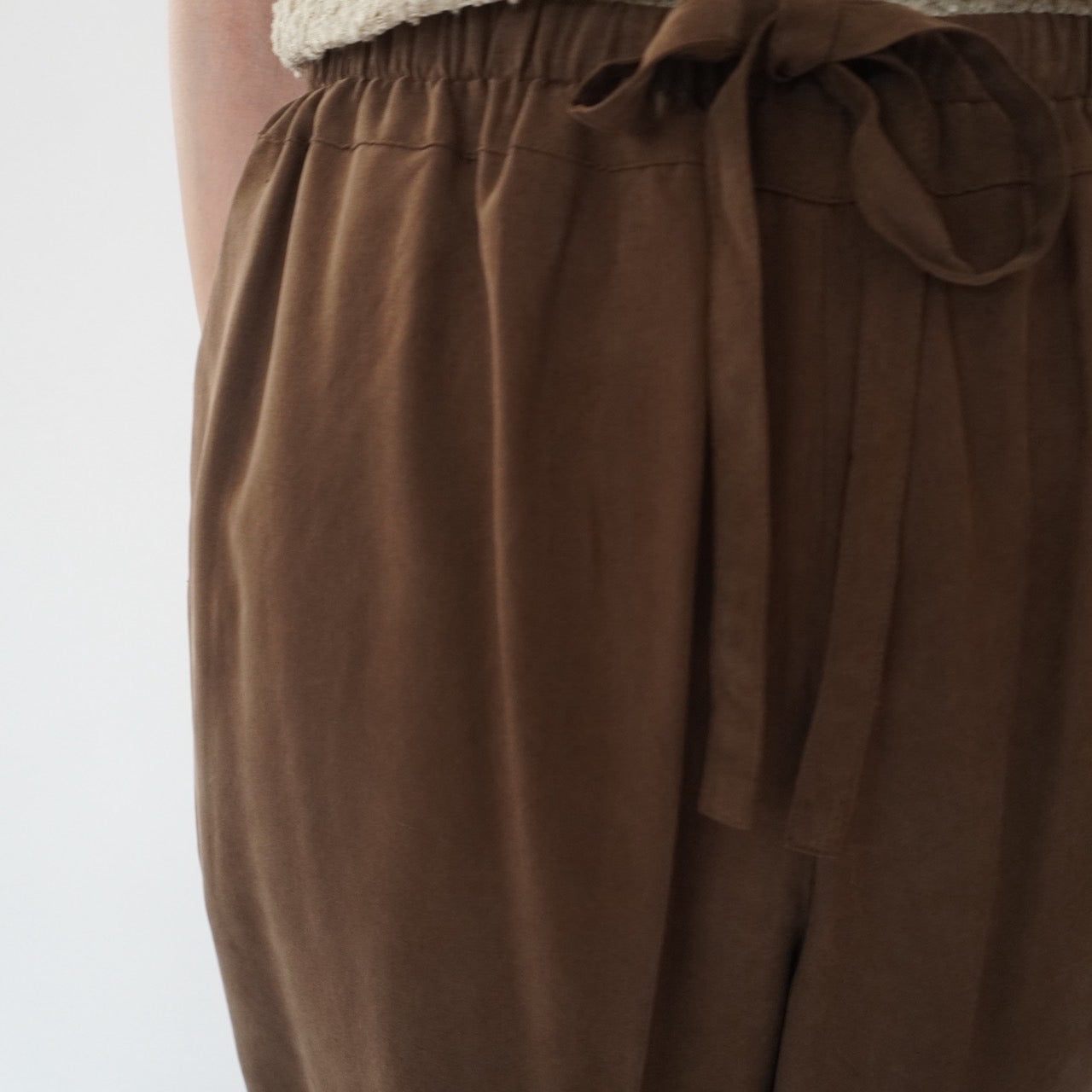 90s Brown Silk Pants