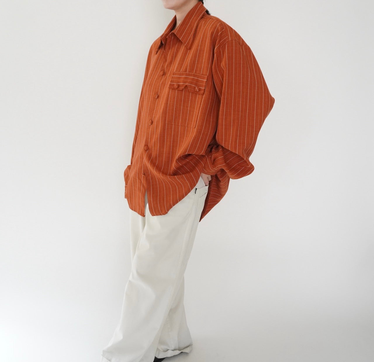 80s Striped Shirt Made in USA