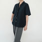 90s Navy Linen Shirt