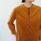 60s Lace Up Corduroy Top