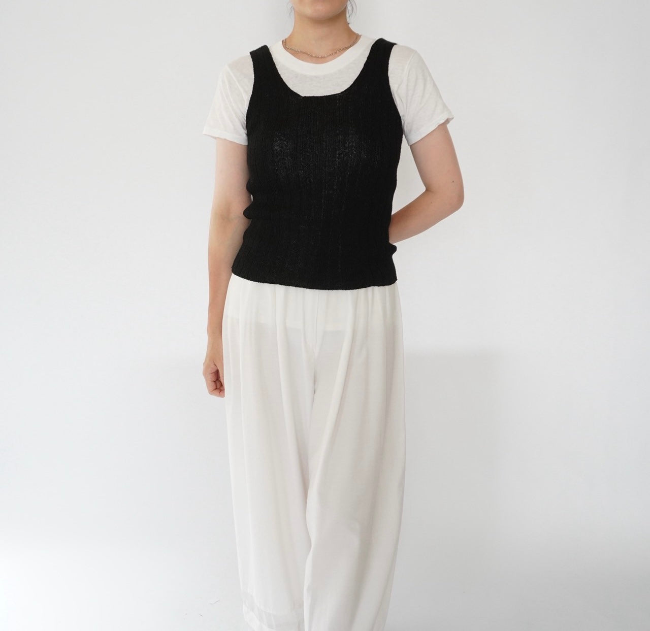 90s Ribbed Top Made in Italy