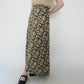 80s Floral Print Skirt Made in USA