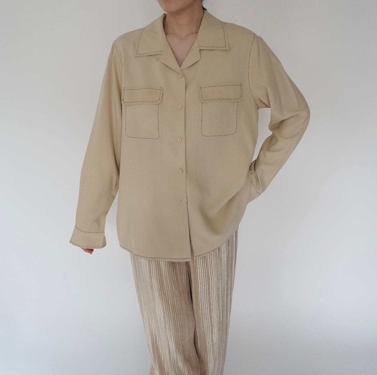 90s Silk Design Shirt
