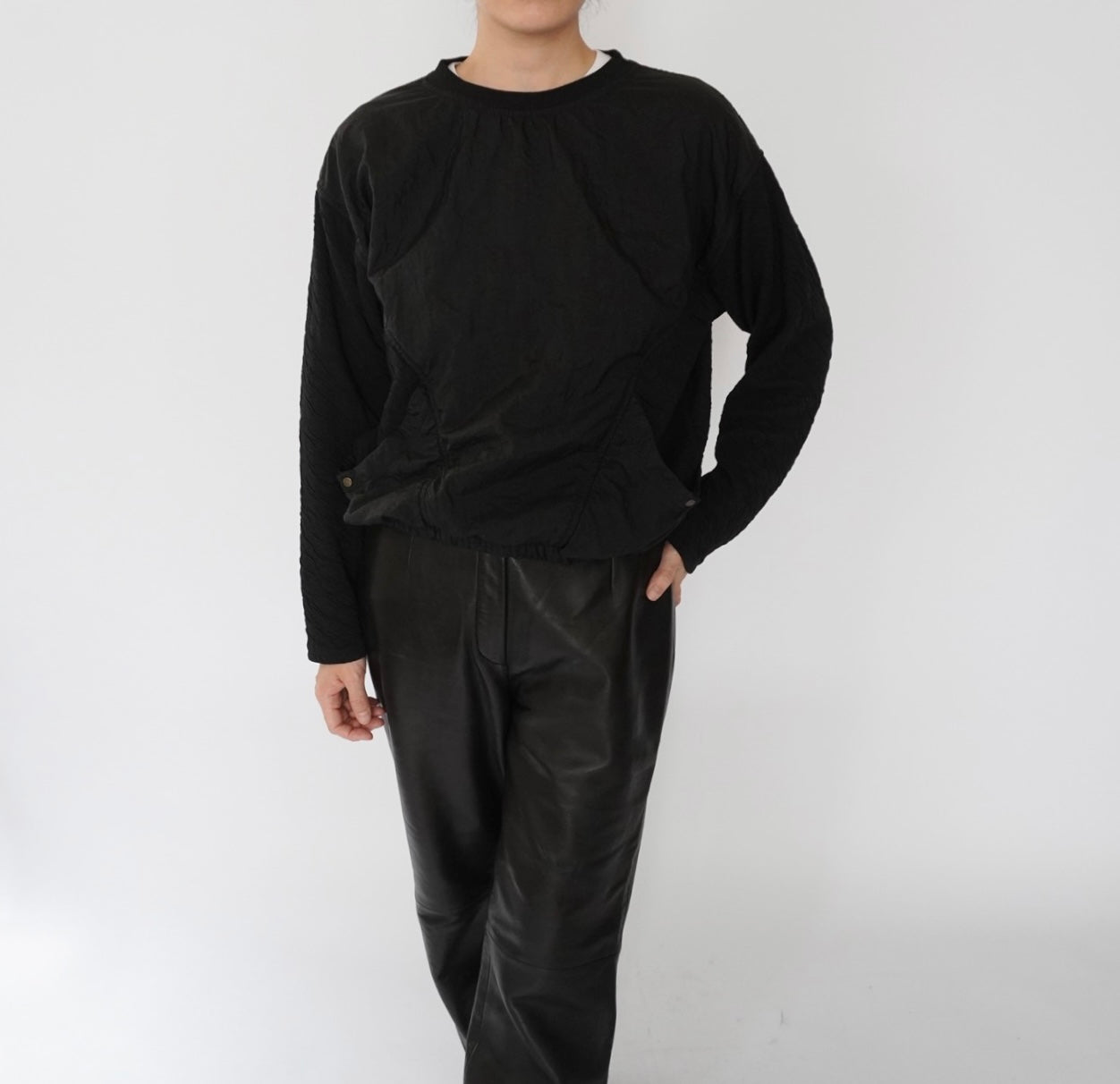 90s Nylon×Cotton Top