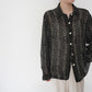 90s EURO Sheer Pattern Shirt
