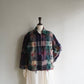 90s Plaid Fringe Light Jacket