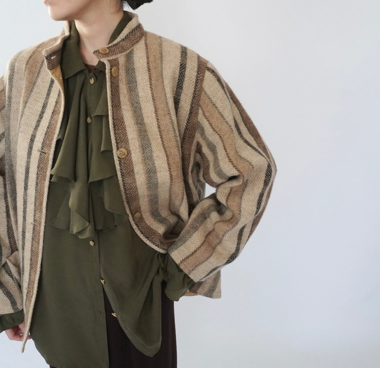 90s "Rodier Paris" Wool Jacket Made in France