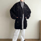 90s Black Velour Reversible Jacket
