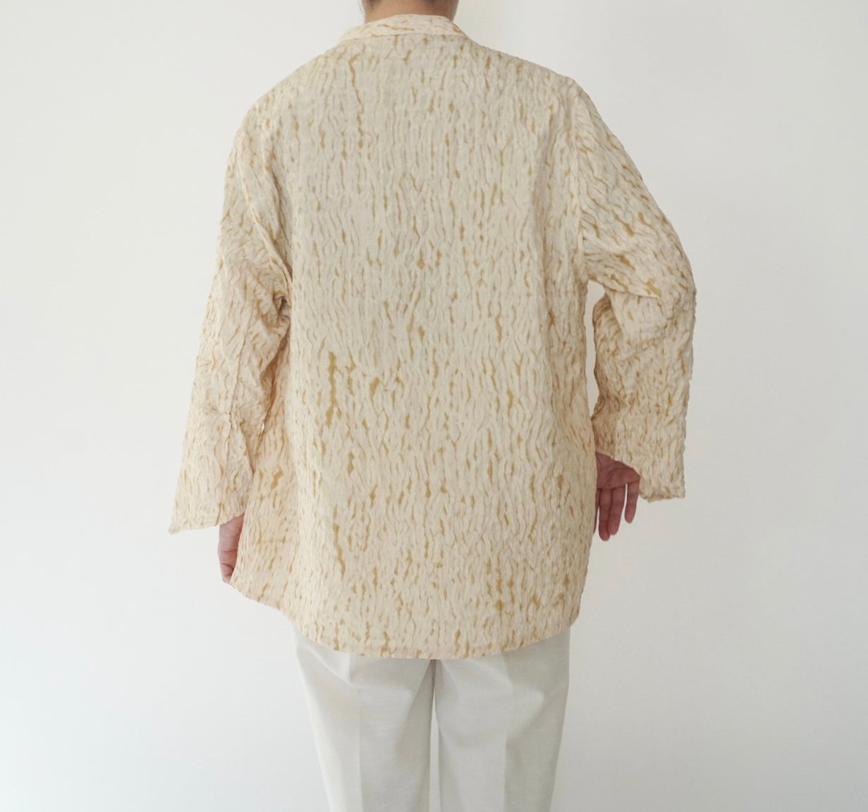 90s Pleated Silk Blouse