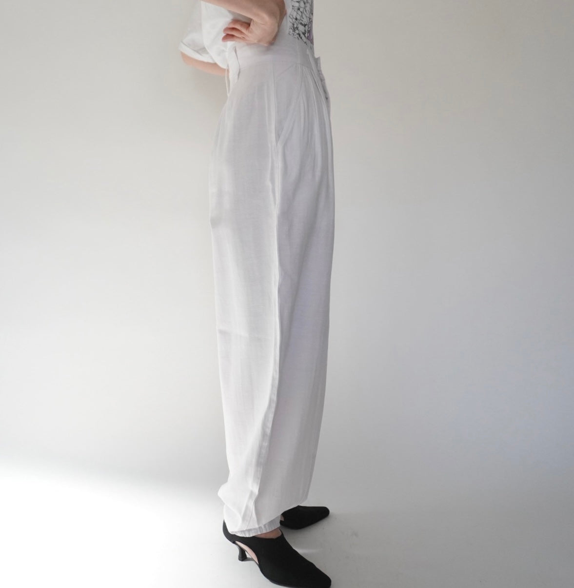 80s Design Wide Pants