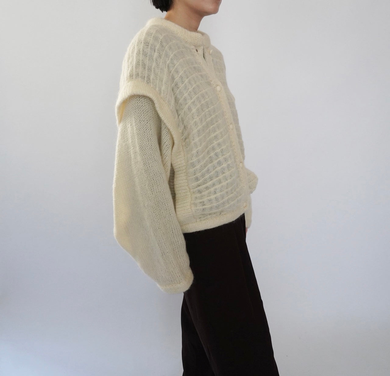 80s EURO Design Mohair Cardigan