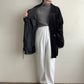 90s Black Velour Reversible Jacket