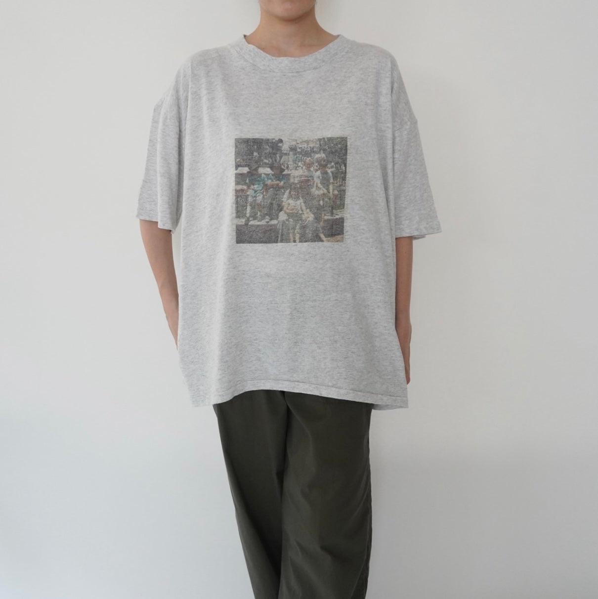 90s Photo Printed T-shirt Made in USA