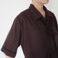 80s Brown Striped Shirt