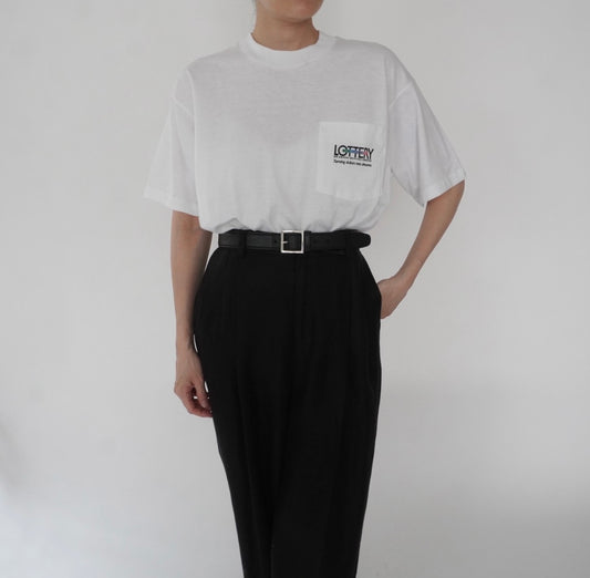 90s "Lottery"Printed T-shirt Made in USA
