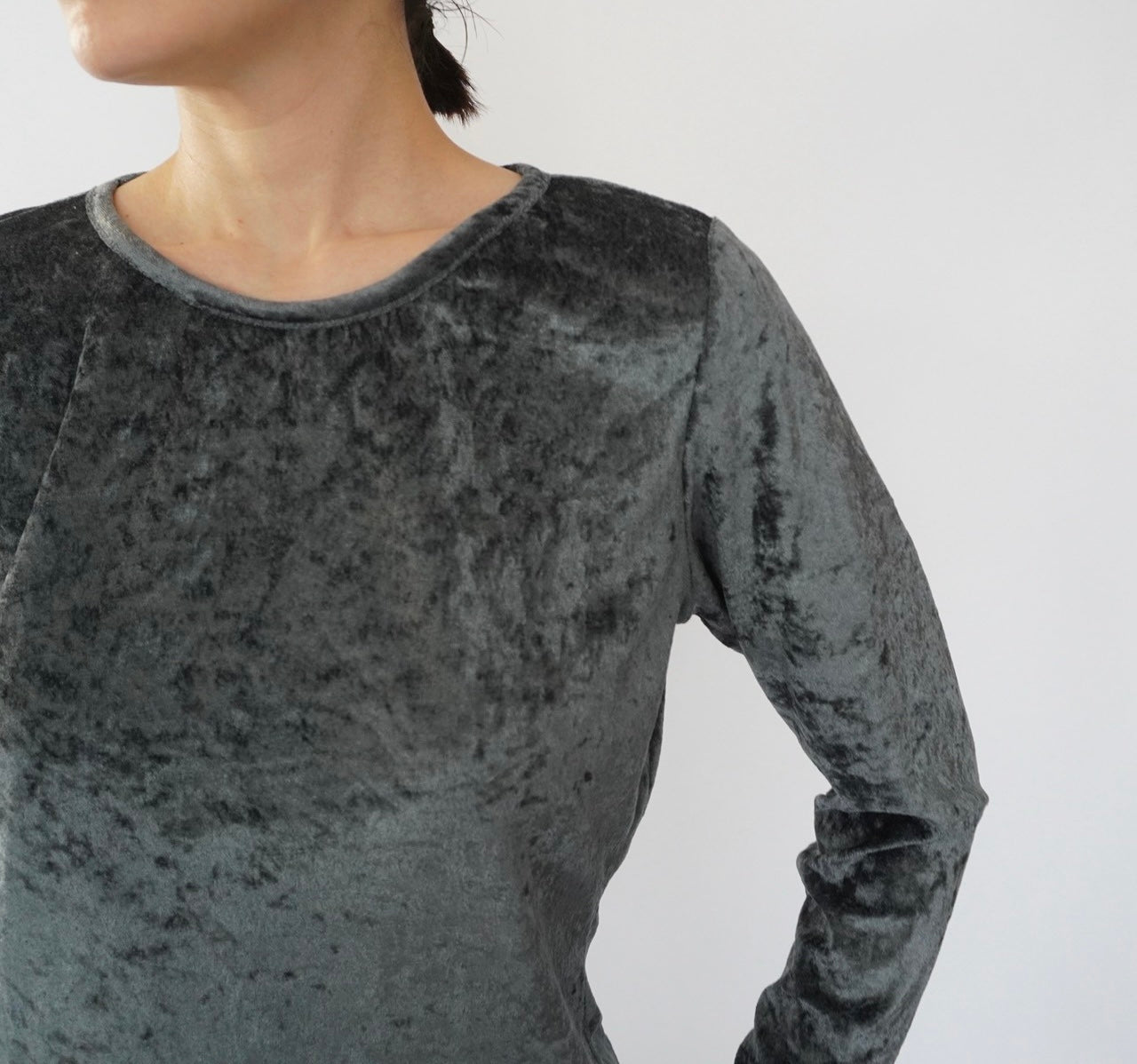 90s Velour Top Made in Italy