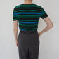 90s Silk Striped Top