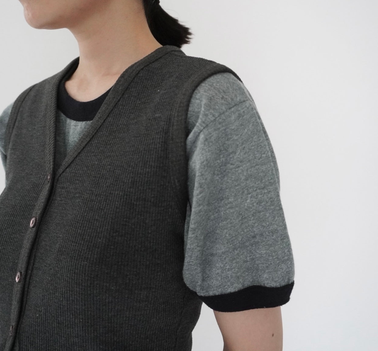 90s C.Gray Ribbed Top