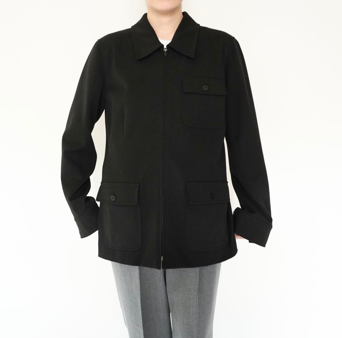 90s Black Design Jacket