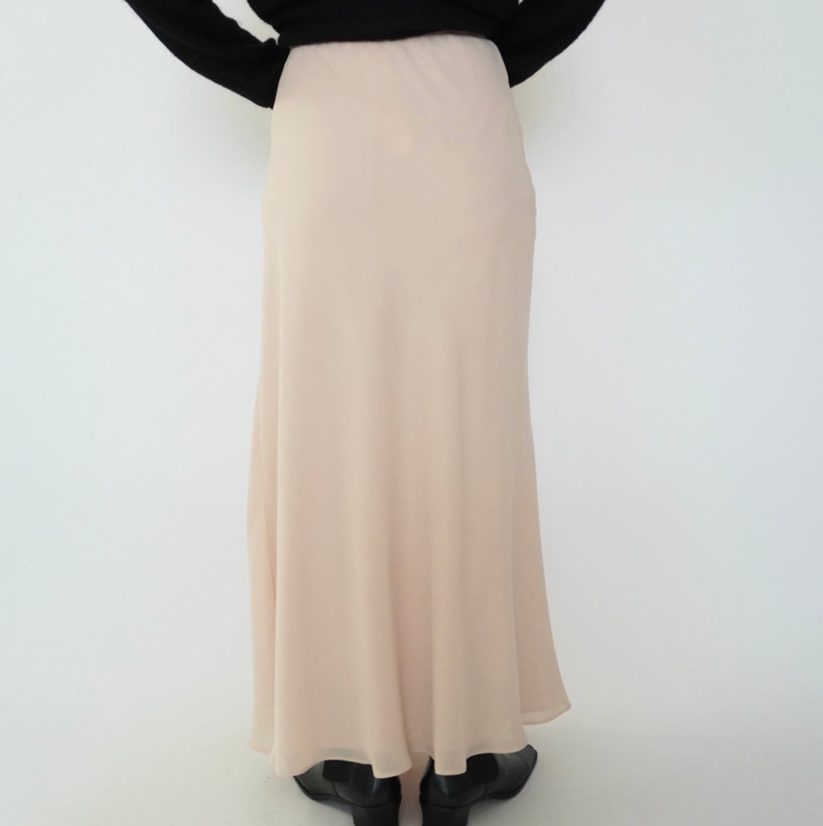 90s Sheer Maxi Skirt Made in USA