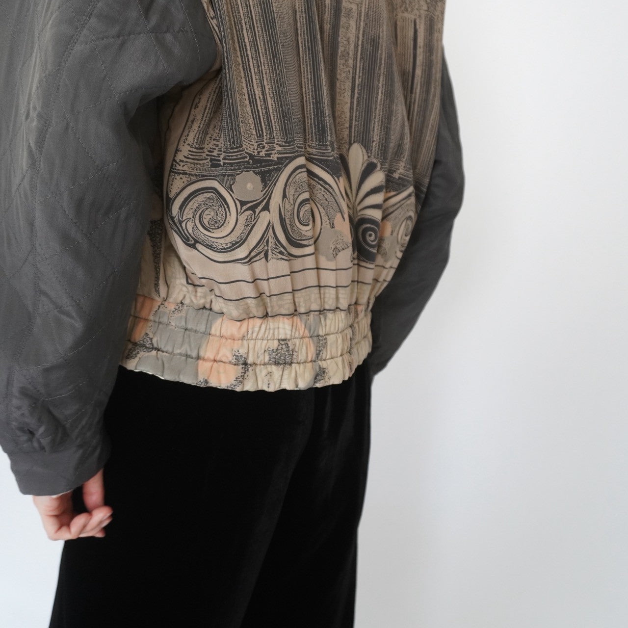 90s"Laurel" Silk Reversible Jacket Made in Germany