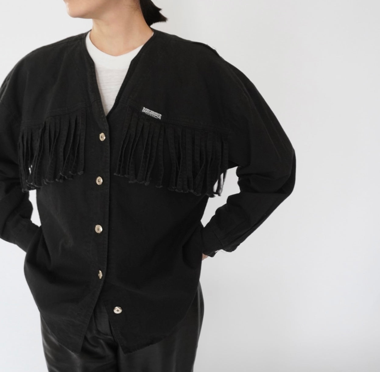 90s Fringe Design Blouse