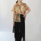 80s Printed Sheer Shirt Made in USA